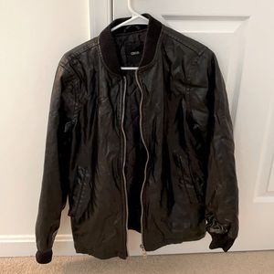 ASOS Faux Leather Bomber Jacket
